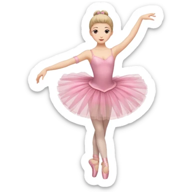 full body balet with tutu sticker