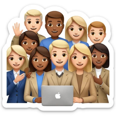 Online meeting sticker