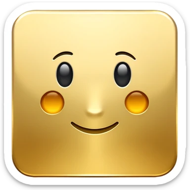 A golden square with a slight gradient sticker