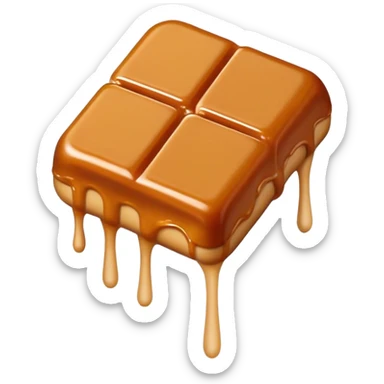 salted caramel candy sticker