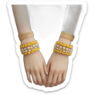 bracelets on the hand, decoration sticker