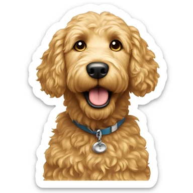 Golden doodle dog  sticker