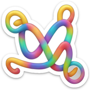 Simbolo del infinito multicolor sticker
