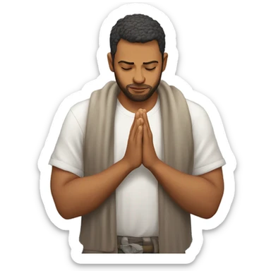 A software tech bro is praying for demo gods for uninterrupted demo  sticker