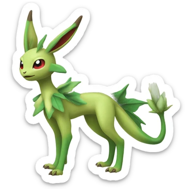 Leafeon-Flygon-Tropius full body sticker
