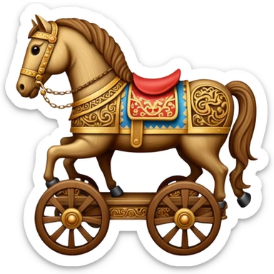 trojan horse sticker