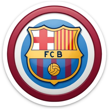 logo of the Barcelona football team sticker