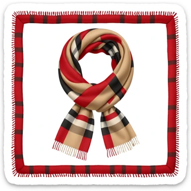 burberry scarf sticker