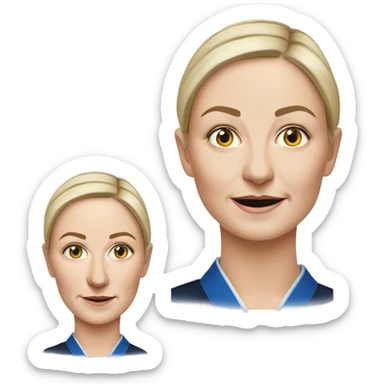 hiper realistic Kaya Kallas European Union sticker