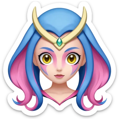 Colorful Exotic Meloetta-Keldeon-Kirby-Fakémon-creature-hybrid sticker