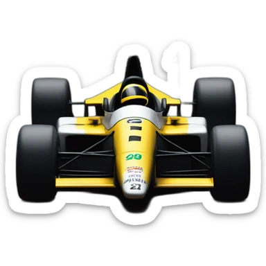 1991 minardi F1 car sticker