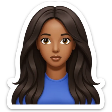 Kelly Rowland with long hair sticker