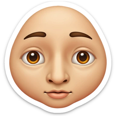 give me just the human nose only nose should be there  sticker