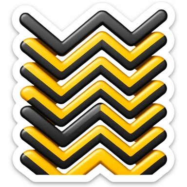 Rayos y centellas en expresión de alegría color negro sticker