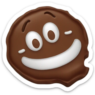Toffee chocolate sticker