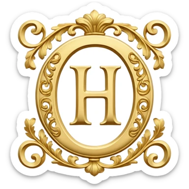 The gold inscription "Helga" in large letters sticker