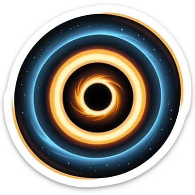 Un trou noir sticker