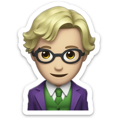 Joker con jhon wick en reunion sticker