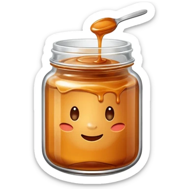 Salted caramel jar  sticker