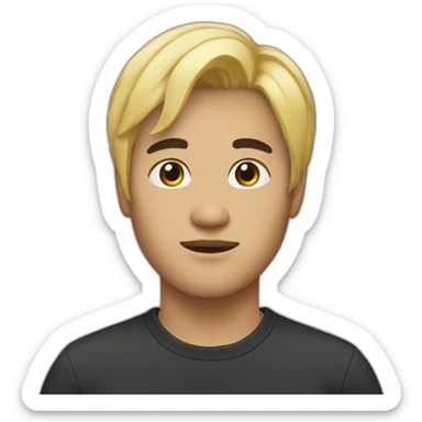 anthony-asian-designer-blond-hair sticker