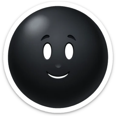 Black Ball with MB written on it. Nothing else no holes. sticker