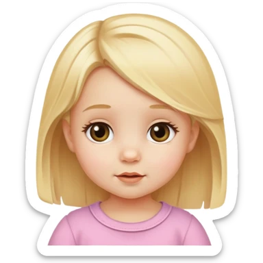 Cute babygirl blonde Haie  sticker