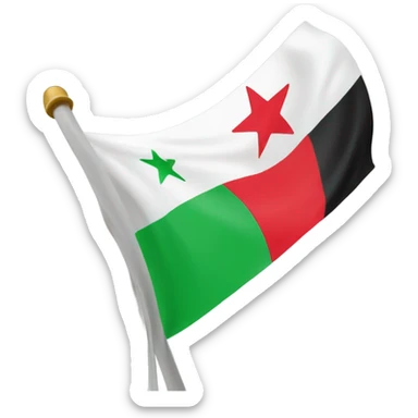 Syrian new flag sticker