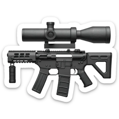 AR-15 drum mag and scope sticker