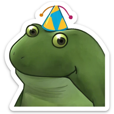 Forced smile emoji sticker