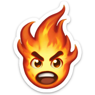 Blaze Inferno (Fire Elemental Flaming Fireball Character)

A fiery being made of swirling flames, Blaze Inferno has a core of molten lava and trails embers with every move, radiating intense heat and energy. sticker
