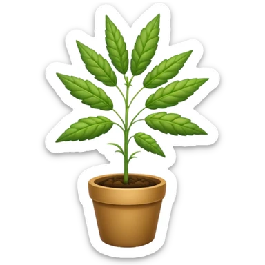 😍 replace hearts with weed plant sticker