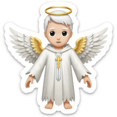 Headless angel sticker