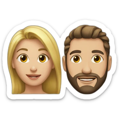 Me and my wife sticker