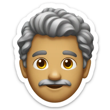 Velho com lupa sticker