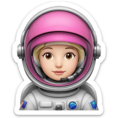 Astronauts with Pink Visors sticker