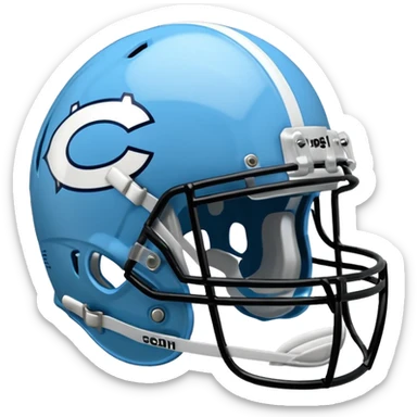 college football Carolina Blue helmet

 sticker