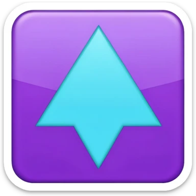 
purple and cian symbol correct sticker