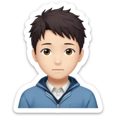 x from the movie “a silent voice” sticker