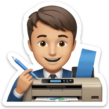 Charlie Kirk eating a printer sticker