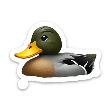 Just a dabbling duck in the creek of crypto currency  sticker