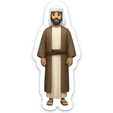 peter, a middle eastern disciple of jesus during biblical times, full body sticker