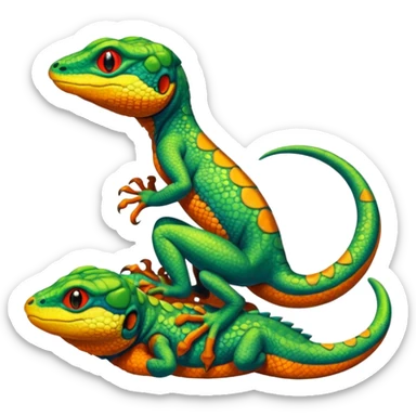 Salandit-Agama-lizard-Kecleon-Treecko sticker