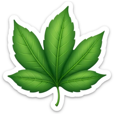 a single leaf simpler sticker