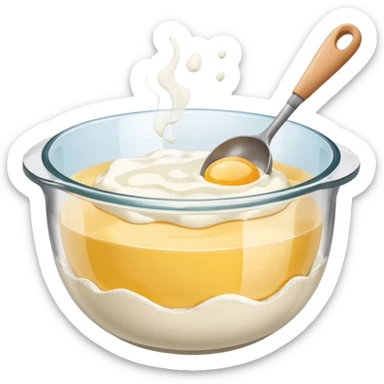 mixing bowl and baking preparation sticker