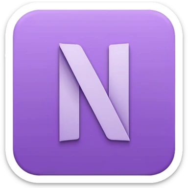 Netflix aesthetic "N" logo in pastel purple sticker