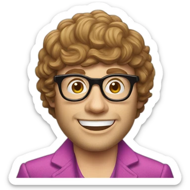 austin powers call agent sticker