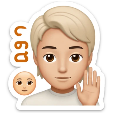 Billie Eilish's Blohsh in the background with the name ASH on it sticker