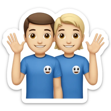 Grok saying hi to Gemini sticker