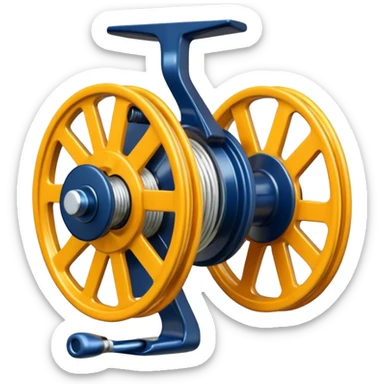 fishing line reel sticker