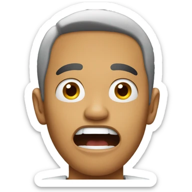 Filipino guy shocked  sticker
